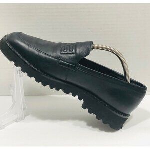 Claudine Salamander Black German Leather Loafer Shoes Womens 5 Slip Ons Comfort
